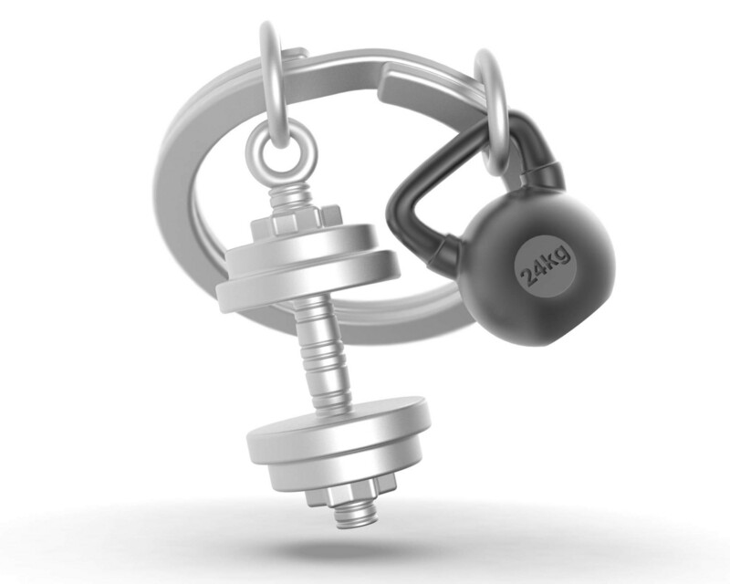 Metalmorphose Sleutelhanger Dumbbell