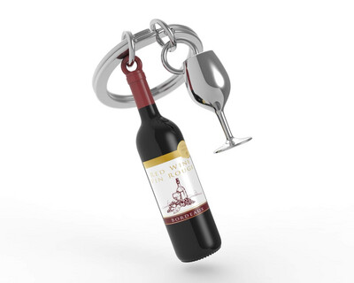 Metalmorphose Sleutelhanger Wine