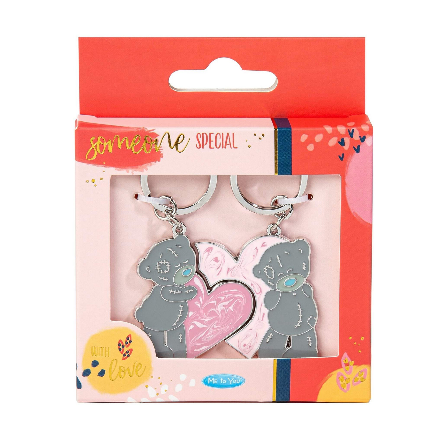Me To You Sleutelhanger Roze Harten