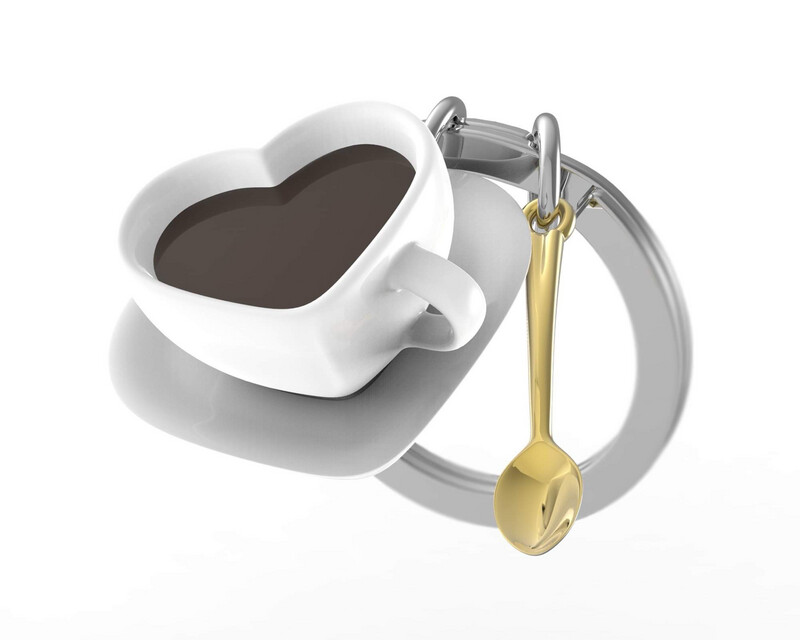 Metalmorphose Sleutelhanger Coffee