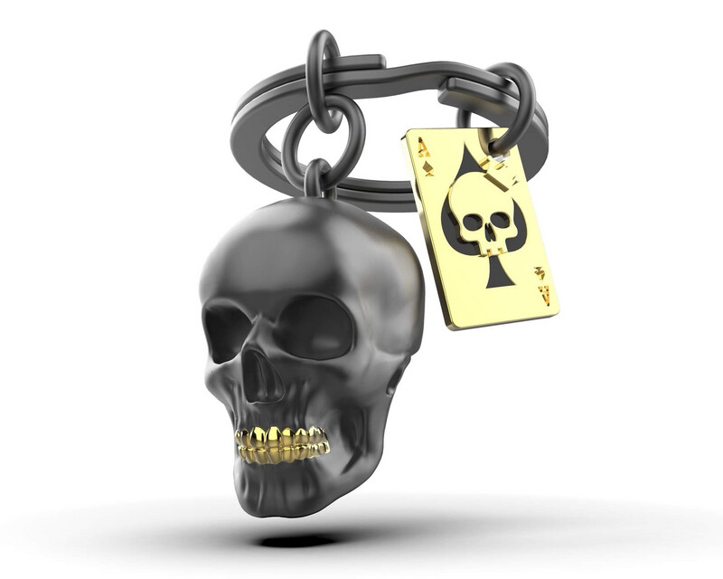 Metalmorphose Sleutelhanger Skull