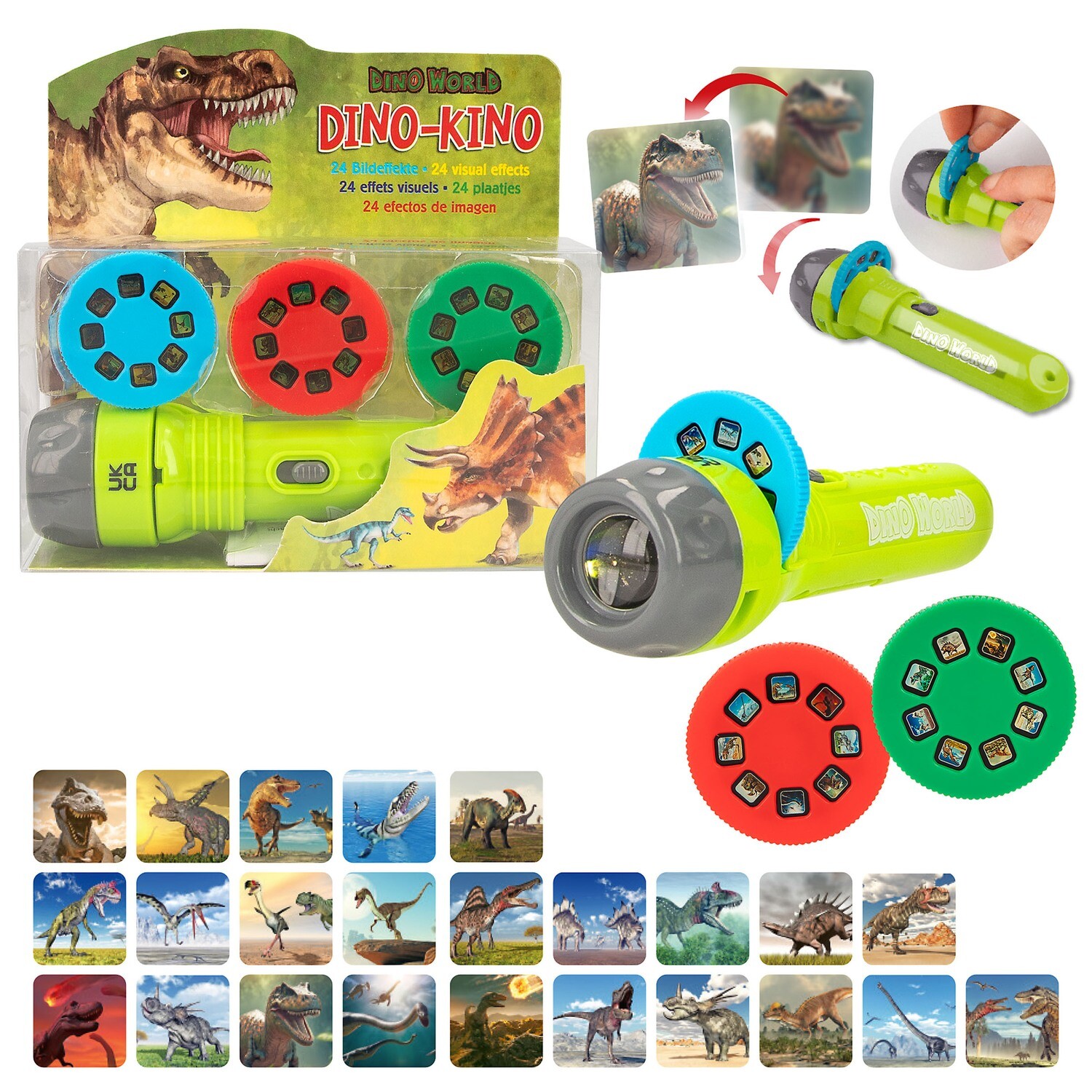 Dino World Zaklamp Met Plaatjes