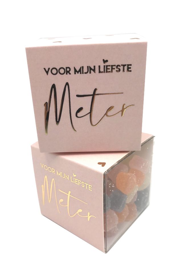 Snoepdoosje gevuld liefste meter