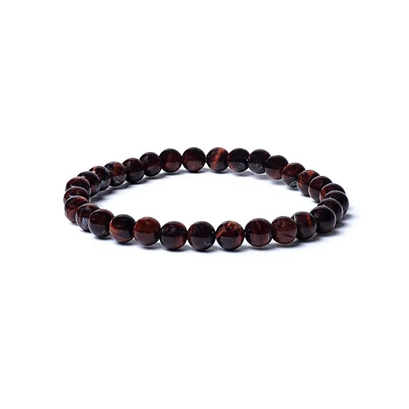 Rode tijgeroog armband