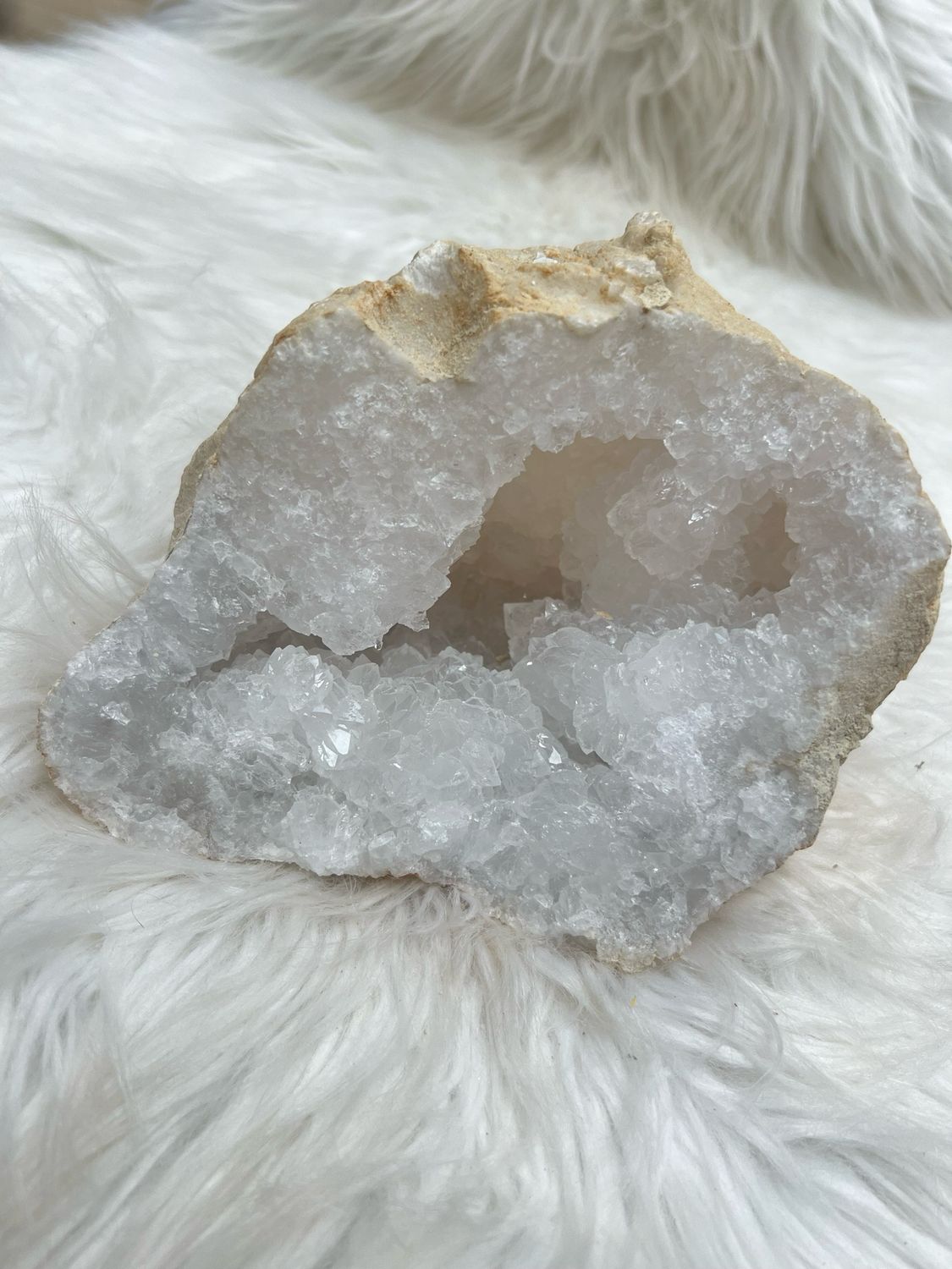 Bergkristalgeode Uit Marokko 1971 Gram