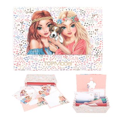 TOPModel briefpapier in registermap VELO FLEUR