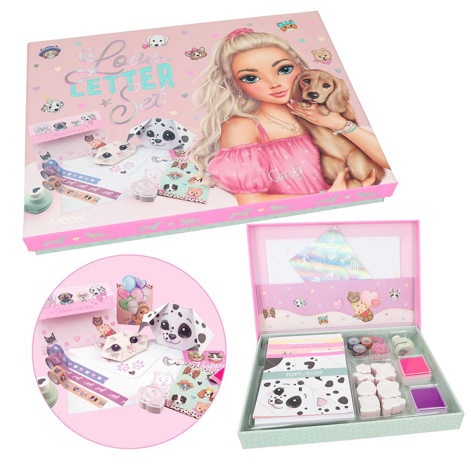 TOPModel love letter set Kitty and Doggy