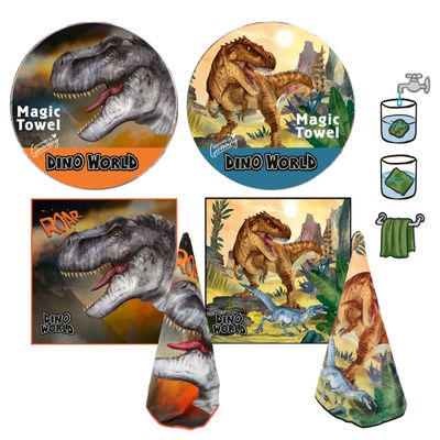 Dino World magic towel