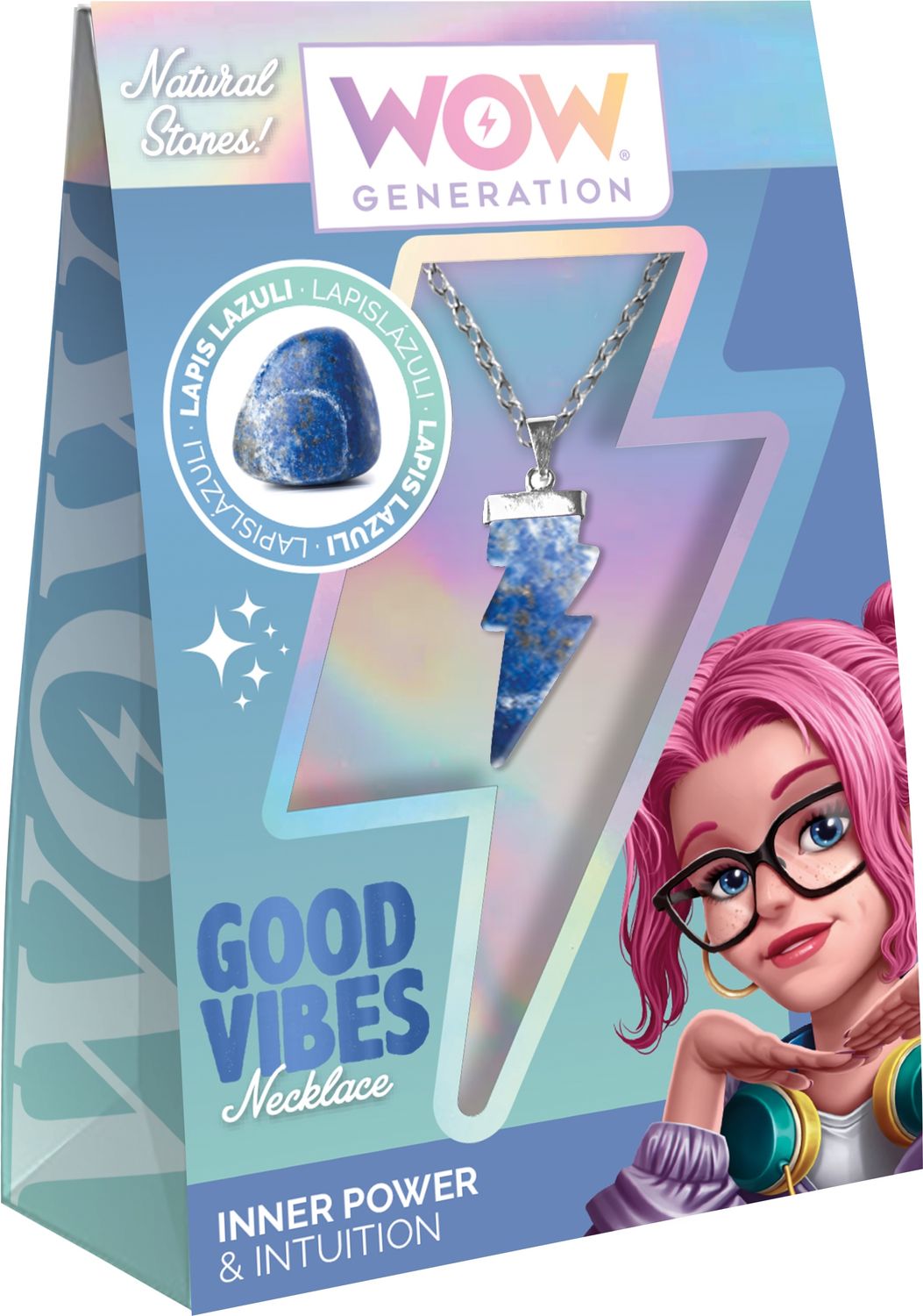 WOW Generation good vibes necklace lapis lazuli