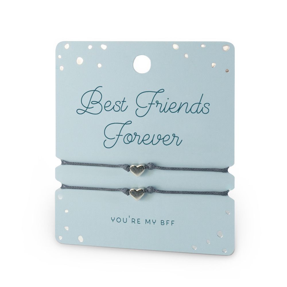 Hart armband dubbel best friends forever