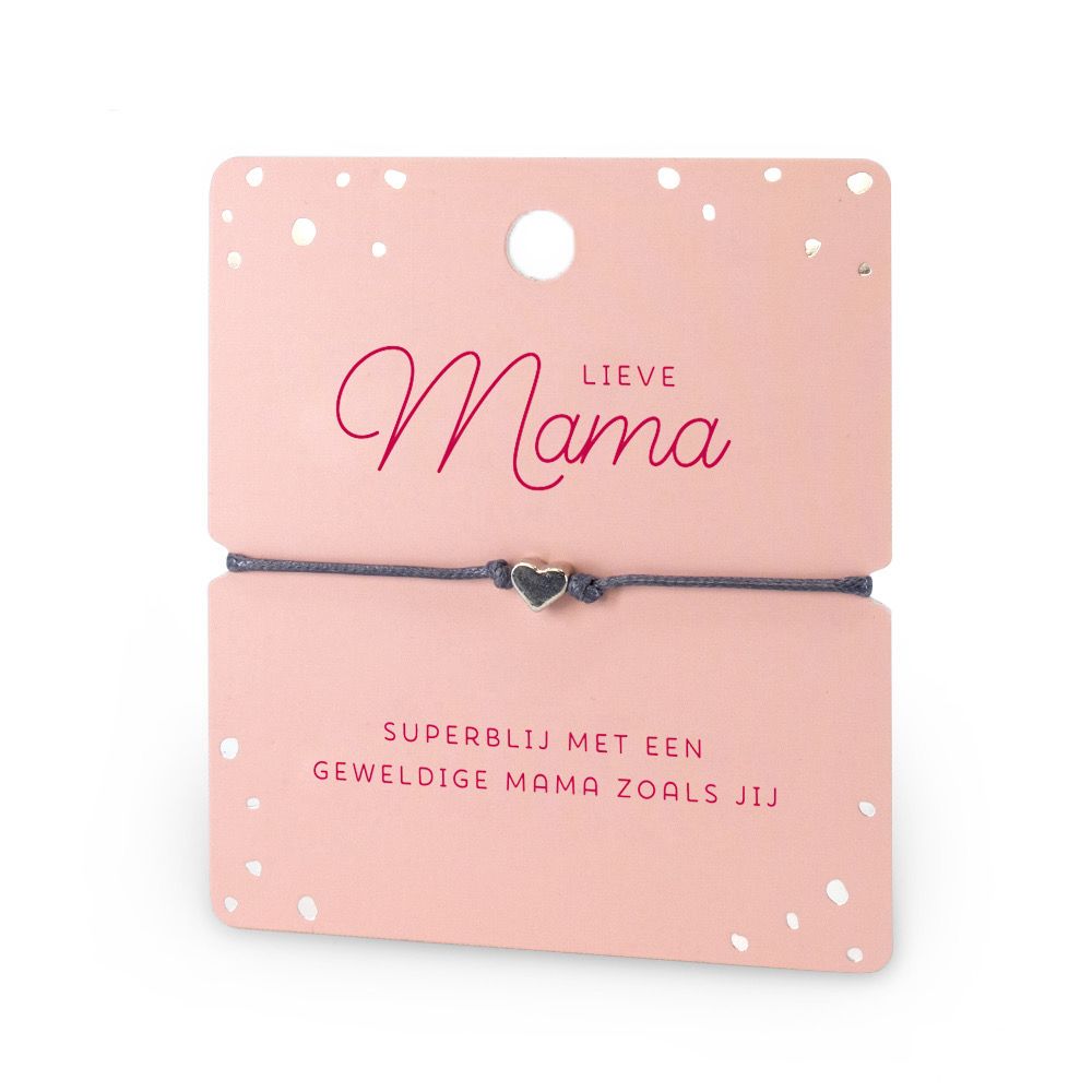 Hart armband lieve mama