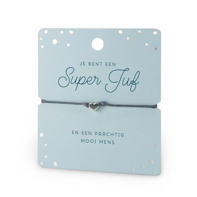 Hart armband super juf