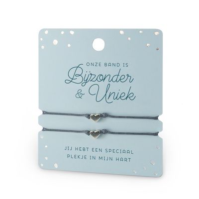 Hart armband dubbel onze band