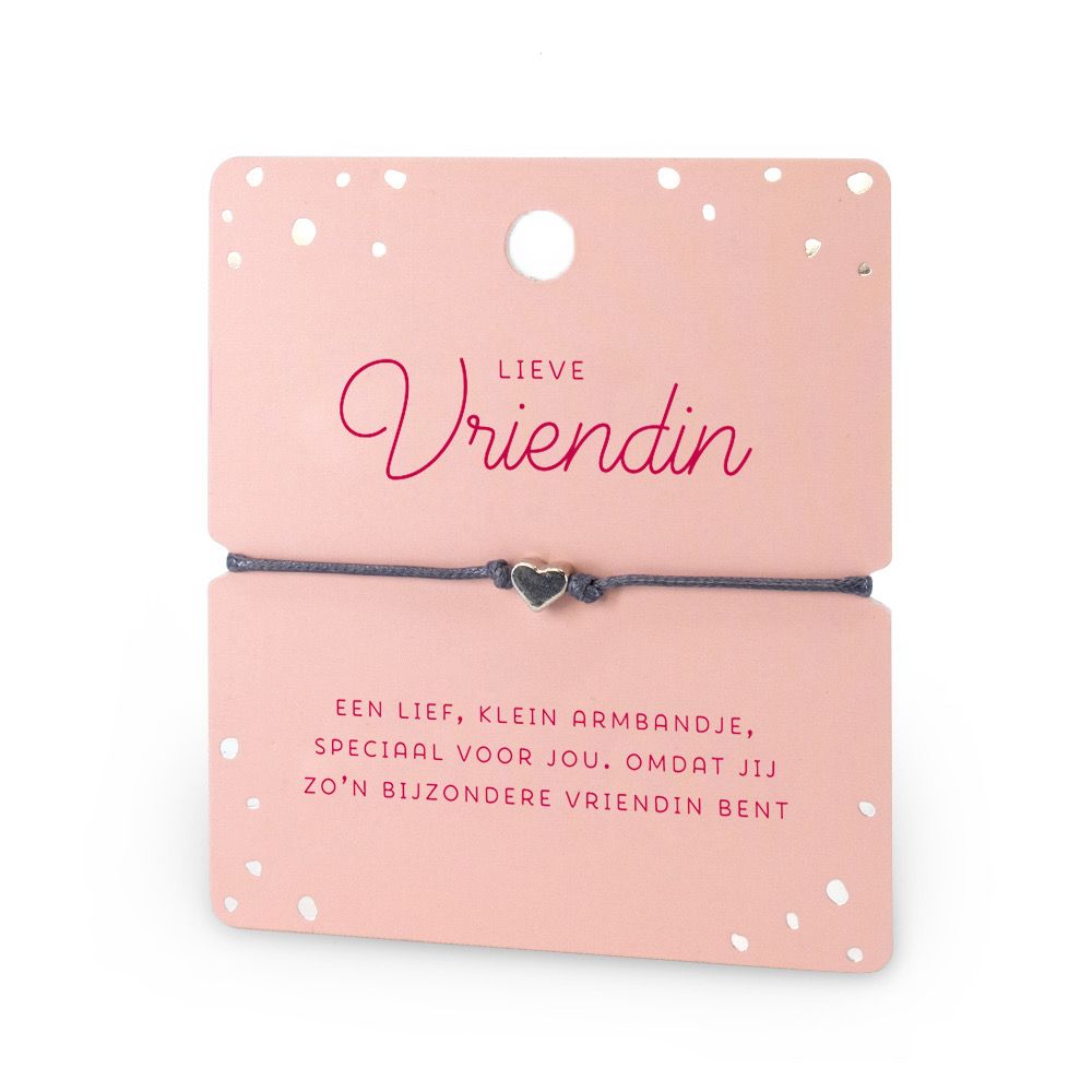 Hart armband vriendin
