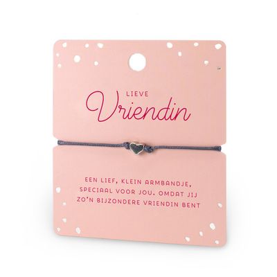 Hart armband vriendin