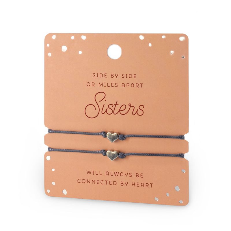 Hart armband dubbel sisters