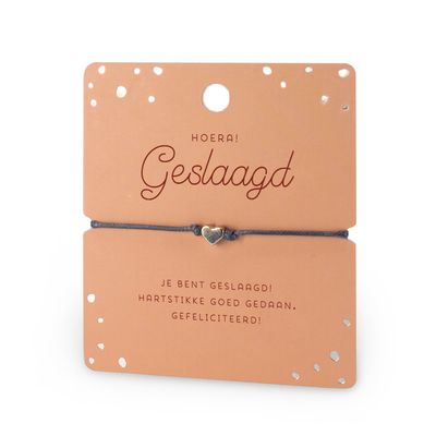 Hart armband geslaagd