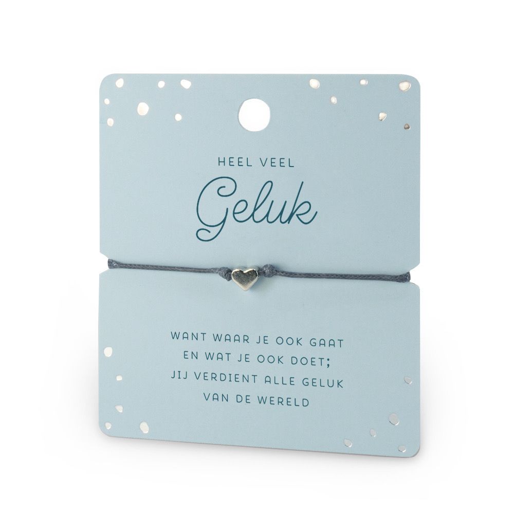 Hart armband geluk