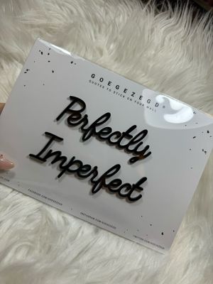 Goegezegd quote - perfectly imperfect black