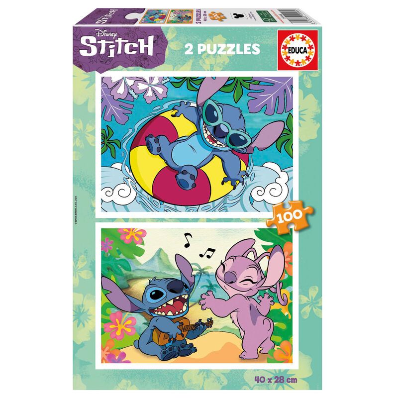 Stitch puzzel 2x100st