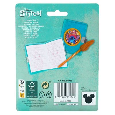 Stitch Mini dagboek met pen