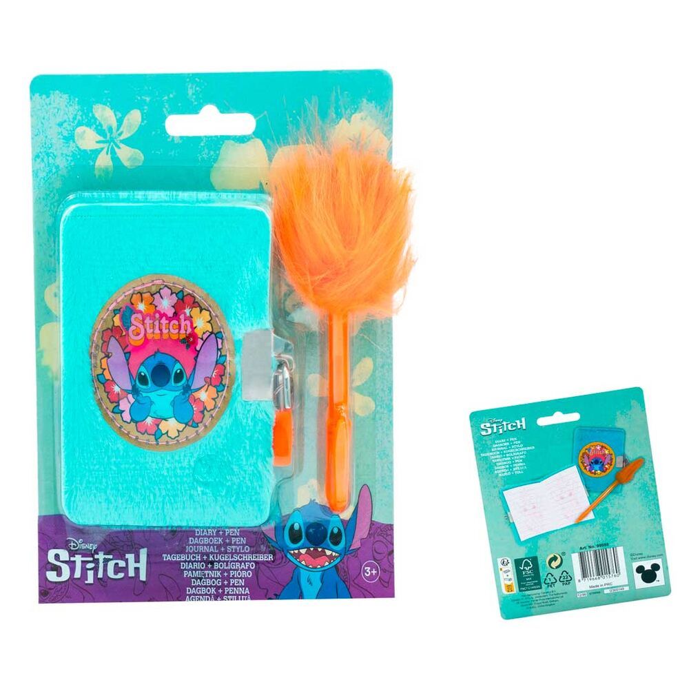 Stitch Mini dagboek met pen