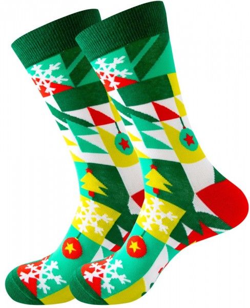 Kerst sokken groen maat 38-45