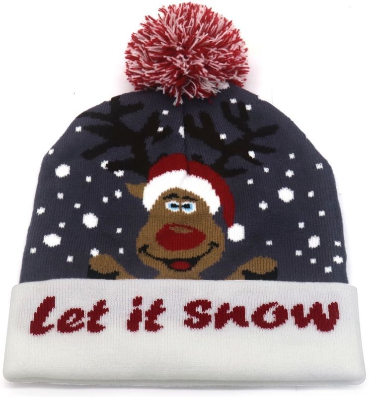 Kerstmuts Let it snow LED