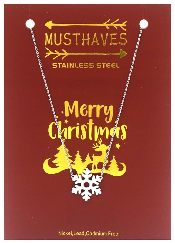 Ketting sneeuwvlok zilver