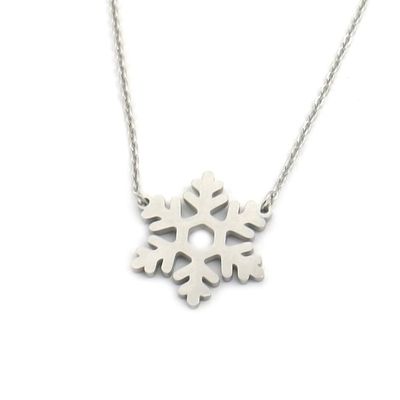 Ketting sneeuwvlok zilver