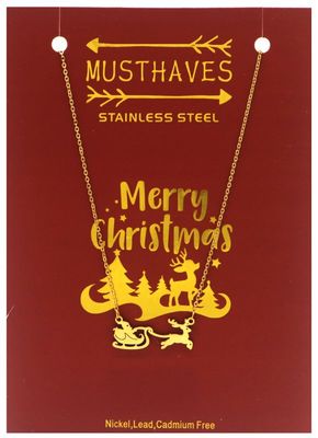 Ketting Slee met rendier goud