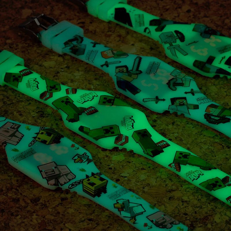 Minecraft digitale glow in the dark horloge