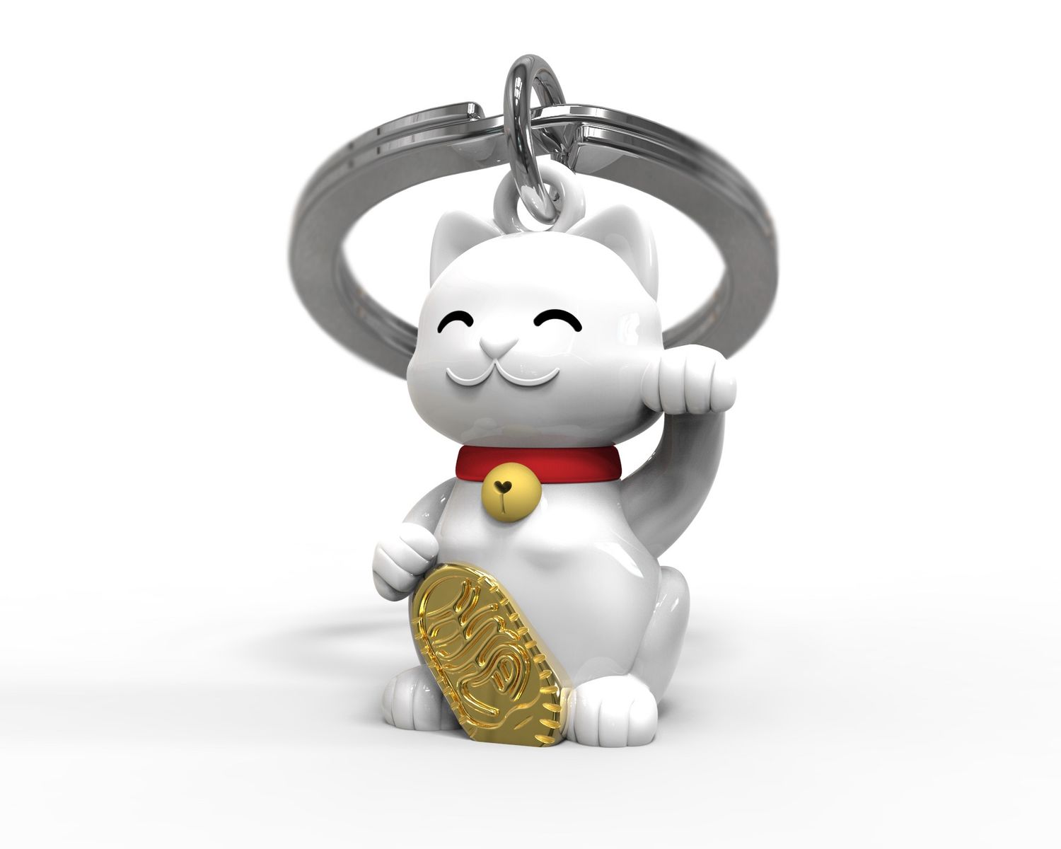 Metalmorphose sleutelhanger Smiling Neko