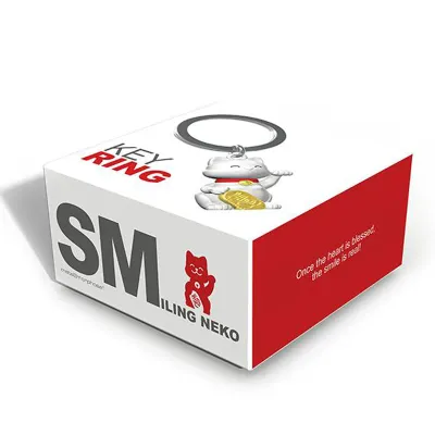 Metalmorphose sleutelhanger Smiling Neko