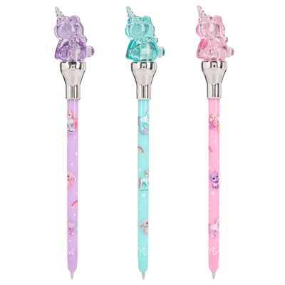 Ylvi pen met eenhoorn topper &amp; Led licht
