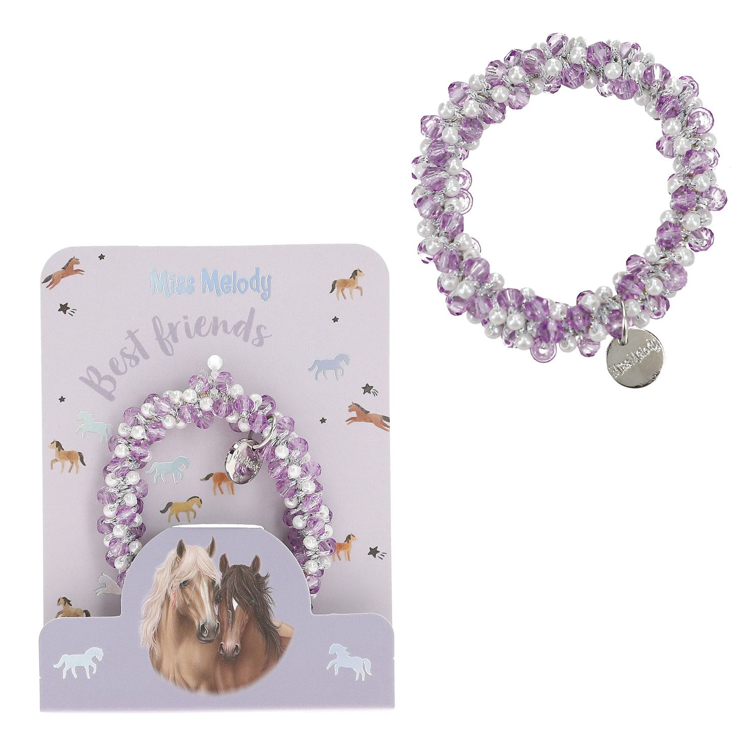 Miss Melody Haar/armband, Kleur: Paars