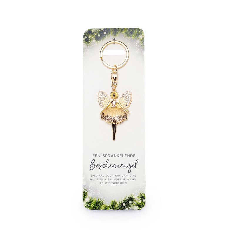 Sleutelhanger Sprankelende Engel - Kerst Beschermengel
