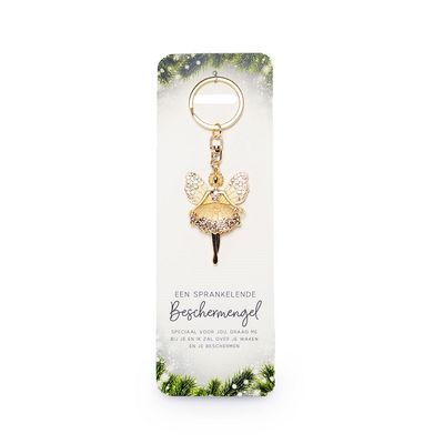 Sleutelhanger Sprankelende Engel - Kerst Beschermengel