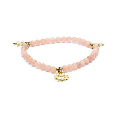 Armband zonnesteen met bedeltjes