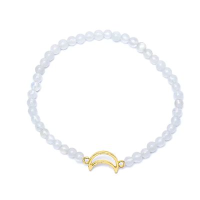 Armband maansteen met Maan