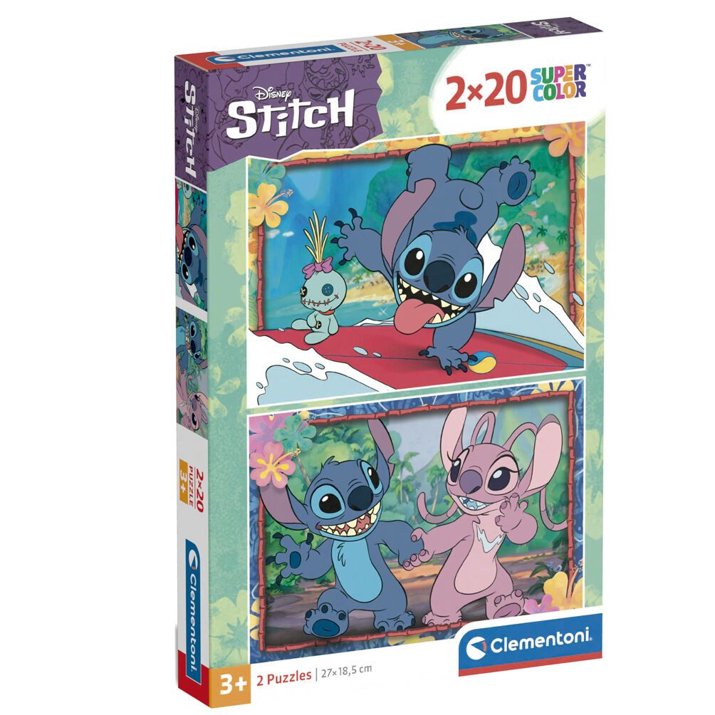 Stitch puzzel 2x20 stuks
