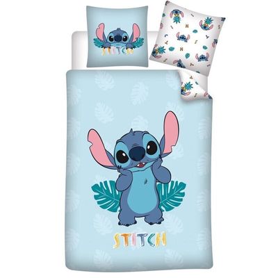 Dekbed éénpersoons Stitch blauw