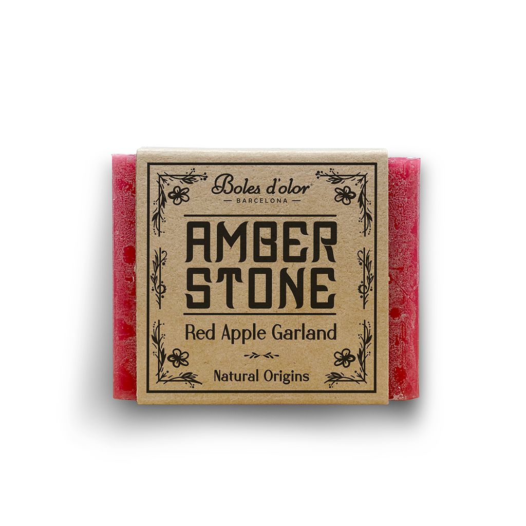 Amber Stone Red Apple Garland