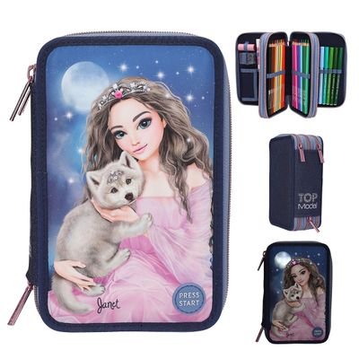 TOPModel 3-vaks etui LED WOLF