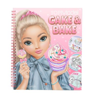 TOPModel cake &amp; bake kleurboek met pailetten