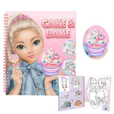 TOPModel cake &amp; bake kleurboek met pailetten