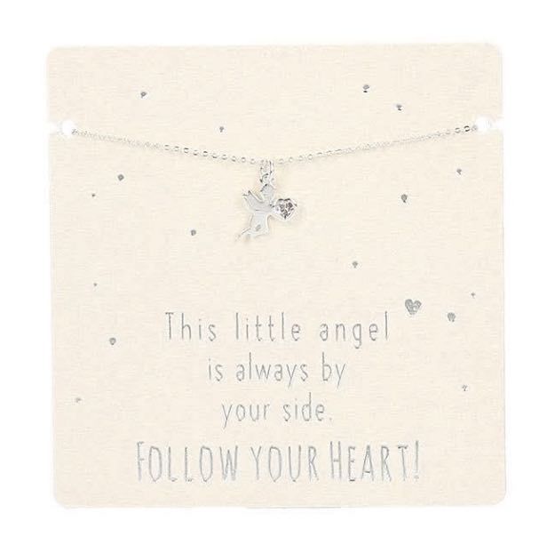 Armband little angel by your side zilver