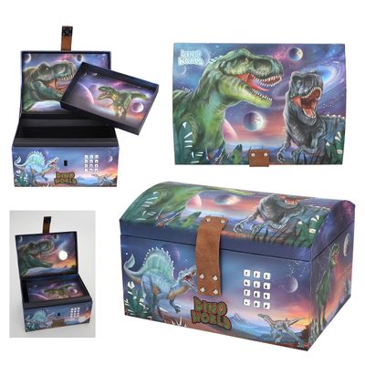 Dino World schatkist met code, geluid &amp; licht