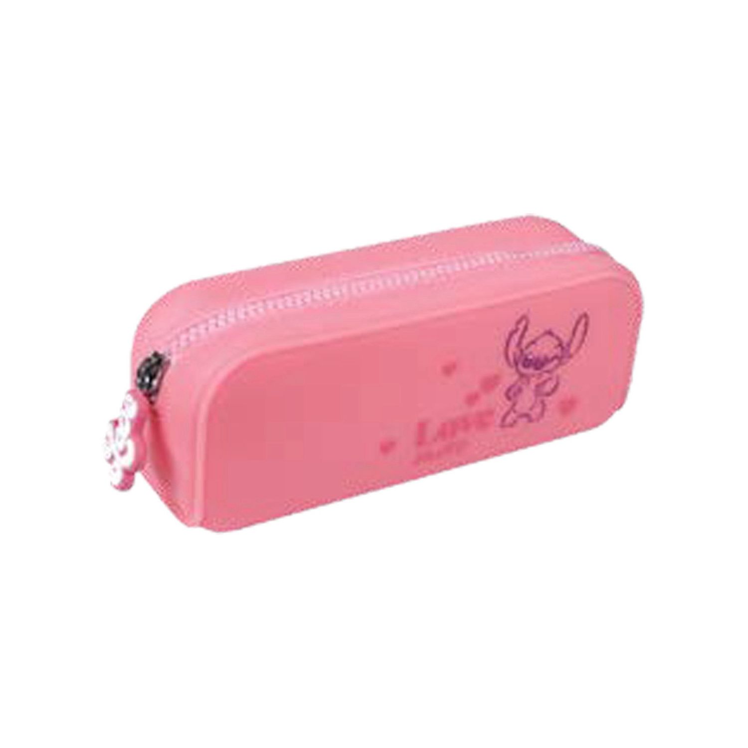 Stitch silicone etui roze