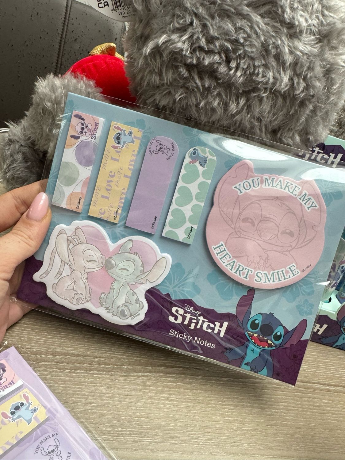 Stitch sticky notes blauw